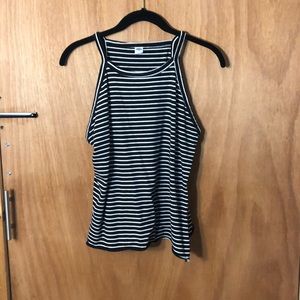 Black and White top.